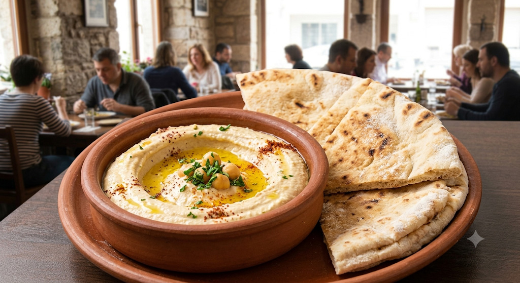 Hummus with Warm Pita